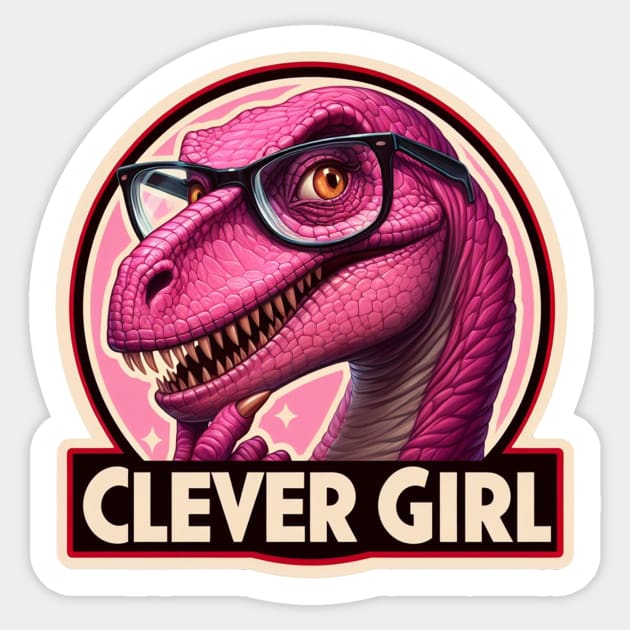 Clever Girl Logo Sticker by liminalcandy